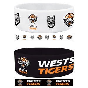 NRL Wrist Bands Set - West Tigers