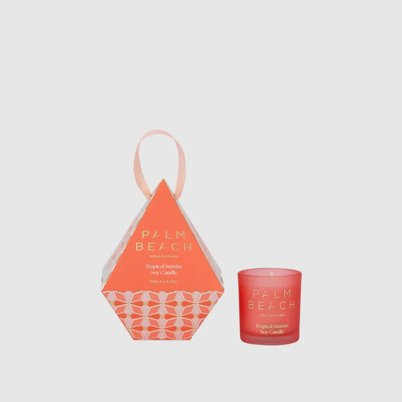 Palm Beach Hanging Bauble Mini Candle - Tropical Sunrise