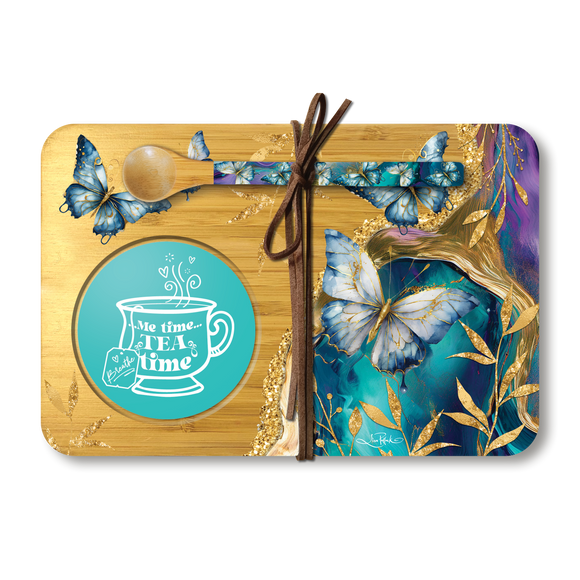 Tranquil Butteflies Tea Time Tray - Lisa Pollock