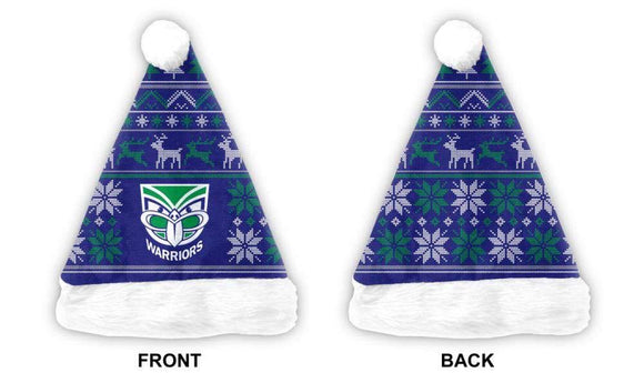 NRL Xmas Santa Hat - Warriors