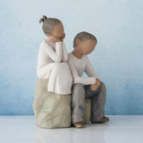 Willow Tree - Brother and Sister (darker hair & skin tone)