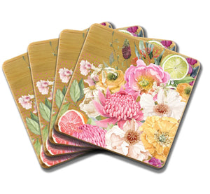 Zesty Spring Coaster Set Lisa Pollock