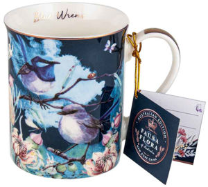 Australian Flora Blue Wren Mug