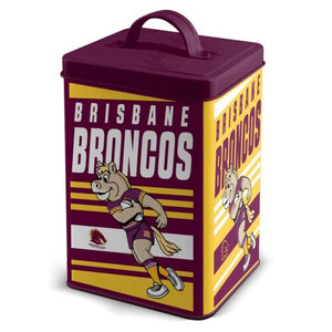 NRL Storage/Cookie Tin - Broncos