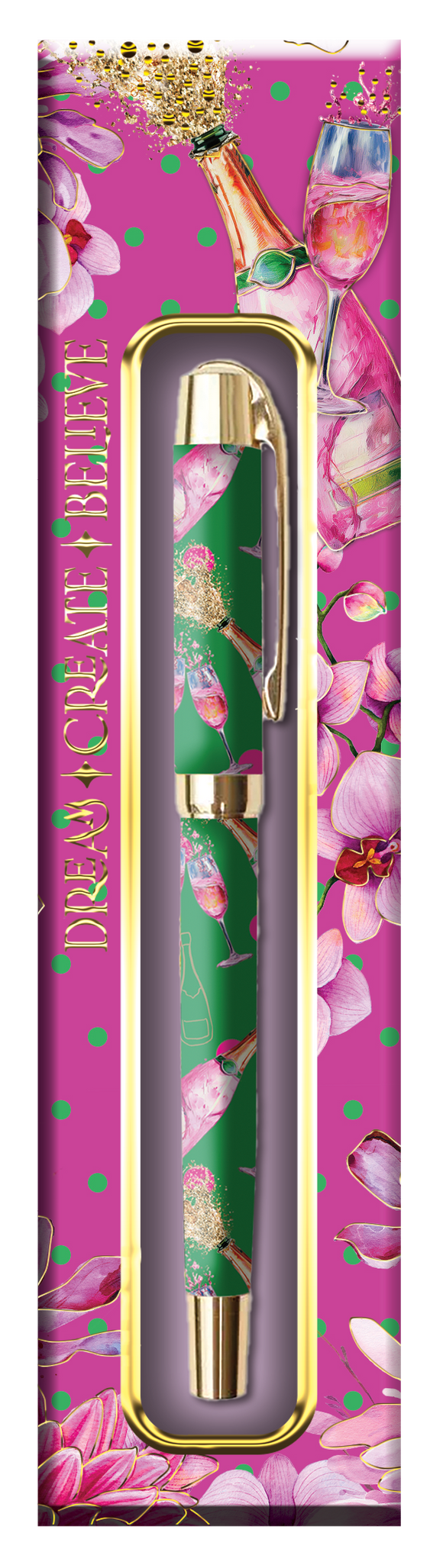 Pen In Gift Box - Champayne Poppers