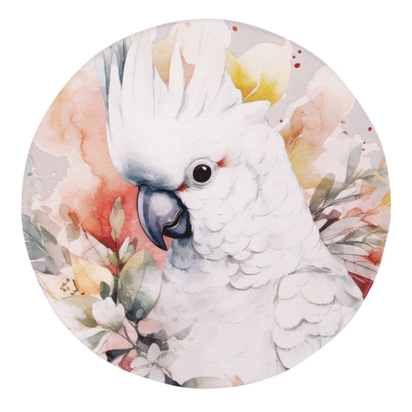 Cockatoo Ceramic Coaster - Native Blooms