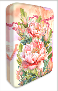 Travel Jewellery Case - Coral Peony
