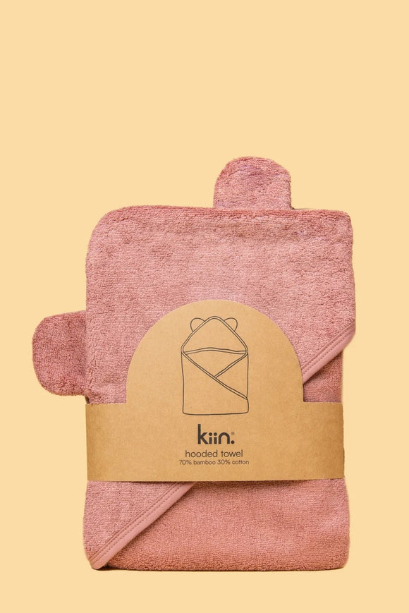 KIIN HOODED TOWEL HEATHER