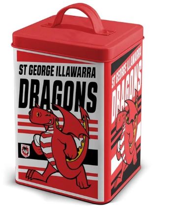 NRL Storage/Cookie Tin - Dragons