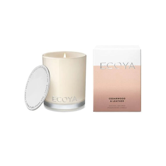 ECOYA Cedarwood & Leather Mini Madison Candle