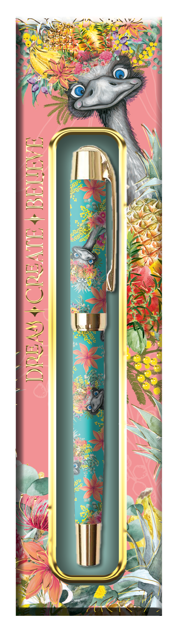 Pen In Gift Box - Happy Emu