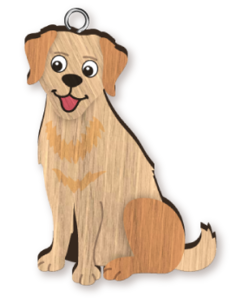Golden Retriever - Dog Keyring Landmark