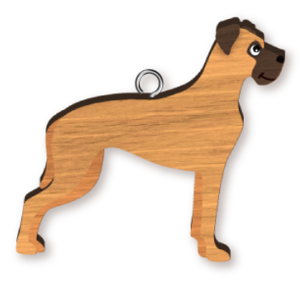Great Dane - Dog Keyring Landmark