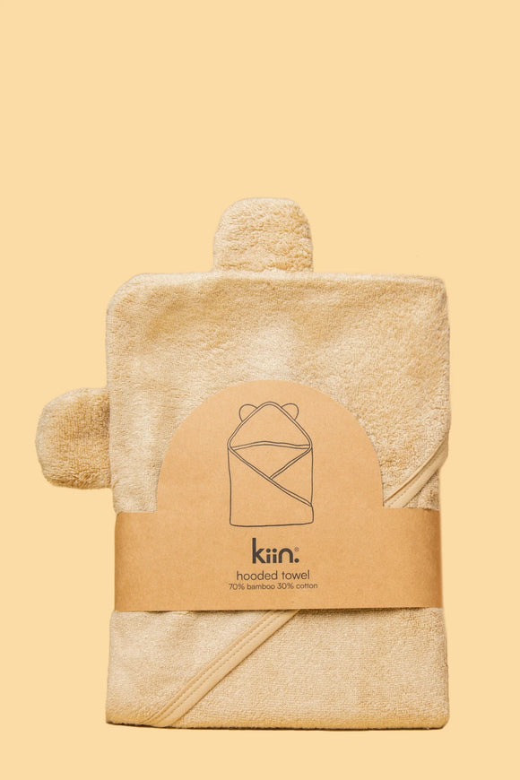 KIIN HOODED TOWEL BUTTERCUP