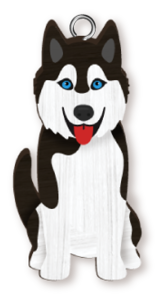 Husky - Dog Keyring Landmark