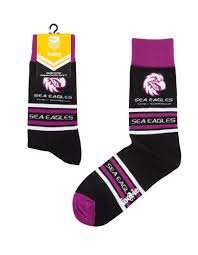 NRL Stripe Socks - Sea Eagles