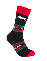 NRL Stripe Socks AU 8-13 - Rabbitohs