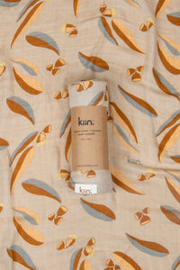 KIIN BAMBOO ORGANIC SWADDLE - EUCALYPT