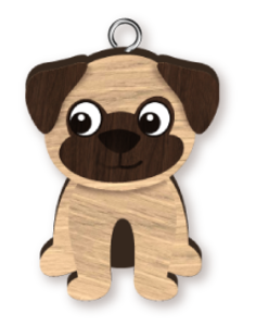 Pug - Dog Keyring Landmark