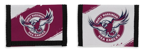 NRL Nylon Sports Wallet- Sea Eagles