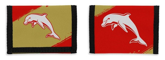 NRL Nylon Sports Wallet- Dolphins