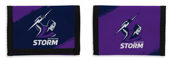 NRL Nylon Sports Wallet- Storm