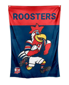 NRL Mascot Wall Flag- Roosters