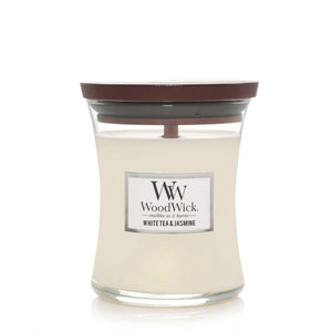 WoodWick Candle Medium White Tea & jasmine