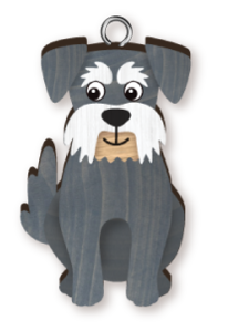 Schnauzer - Dog Keyring Landmark