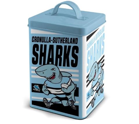 NRL Storage/Cookie Tin - Sharks