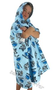 NRL Youth Hooded Beach Towel - Sharks