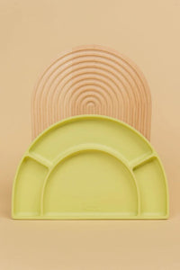 KIIN SILICONE DIVIDED PLATE APPLE