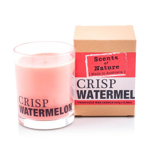 Scents Of Nature Candle Crisp Watermelon 240g By Tilley