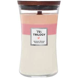 WoodWick Candle large Blooming Orchard Trilogy