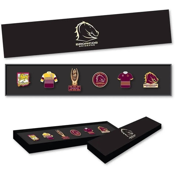 NRL Pin Set - Broncos Logo