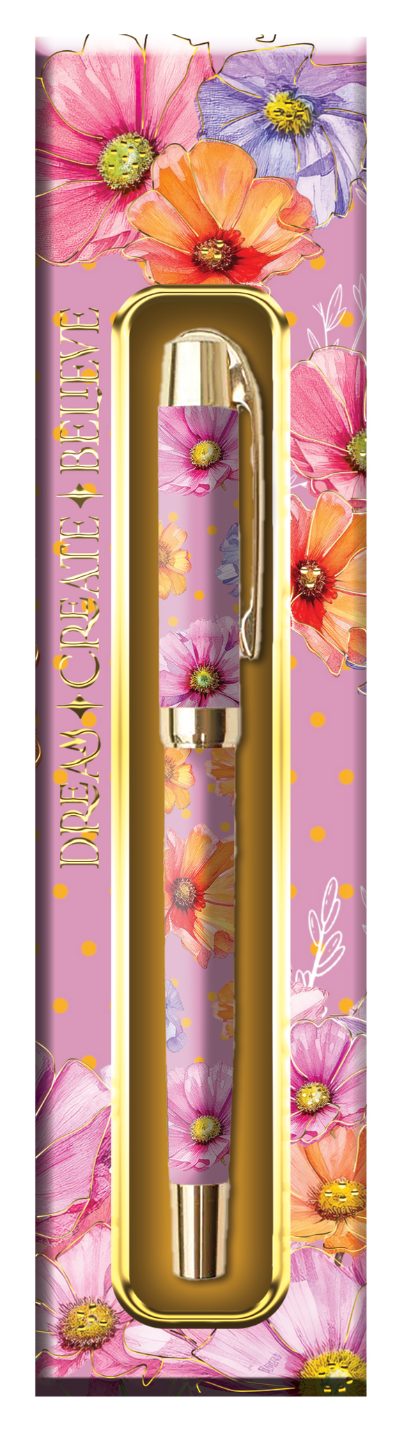 Pen In Gift Box - Wistful Wildflowers