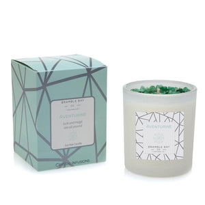 Bramble Bay Crystal Infusions Candle Aventurine 300g