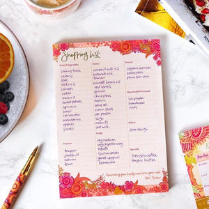 Intrinsic A5 Shopping List Pad - Bloom