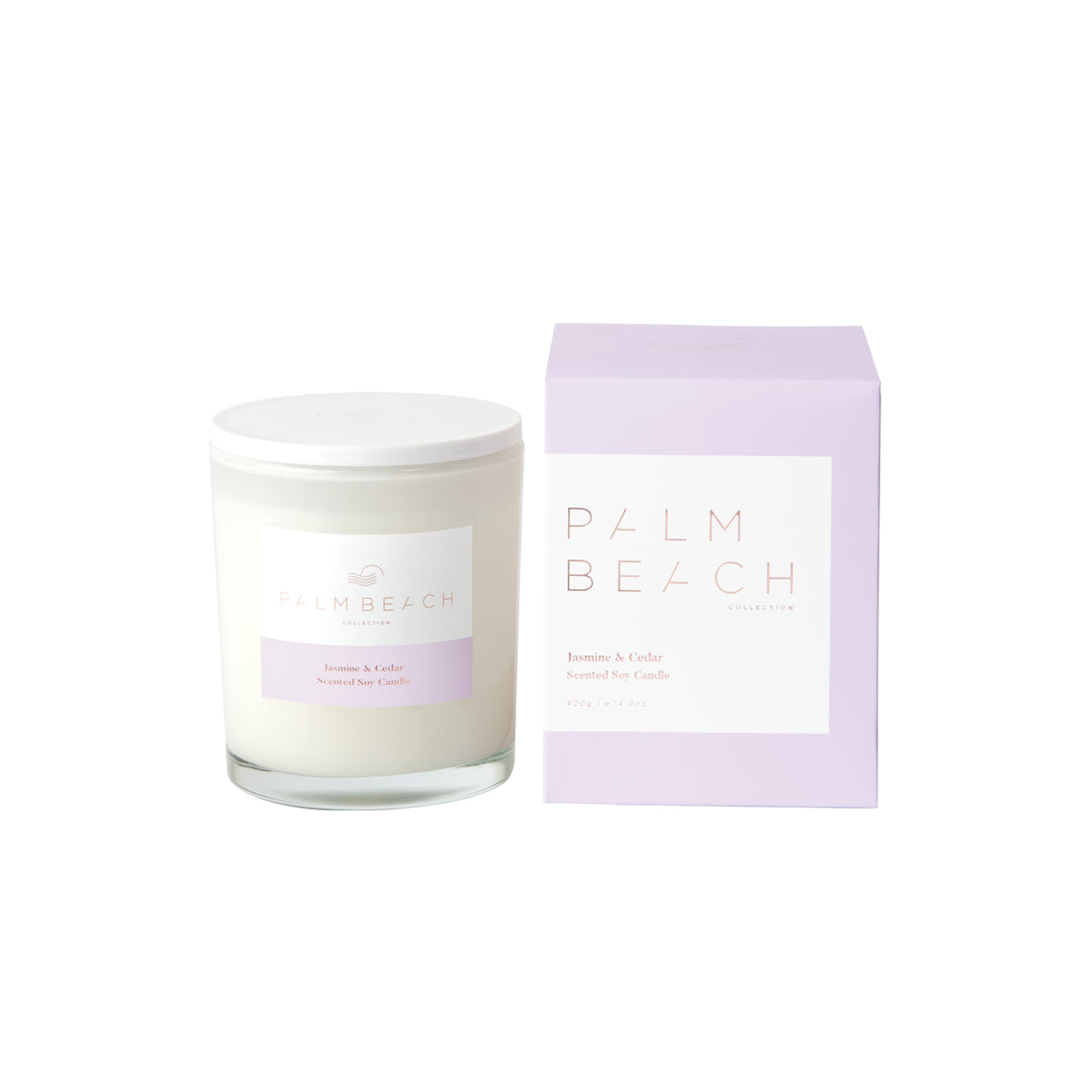 Palm Beach Standard Candle Jasmine & Cedar 420g Nextra Bateau Bay