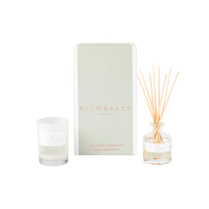 Palm Beach Mini Candle & Diffuser Set Clove & Sandalwood