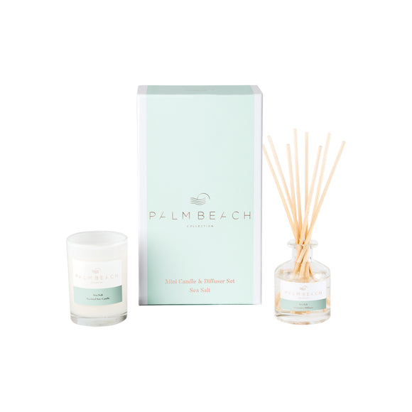 Palm Beach Mini Candle & Diffuser Set Sea Salt