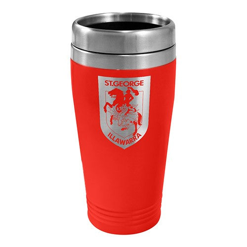 NRL Sless Steel Travel Mug Dragons