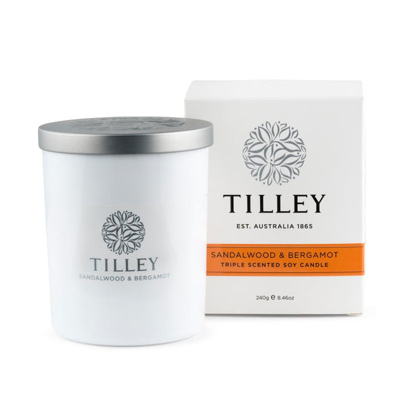 Tilley Candle Sandalwood & Bergamot 240g